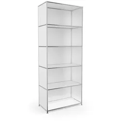 Aktenregal System 4 Metall Weiß