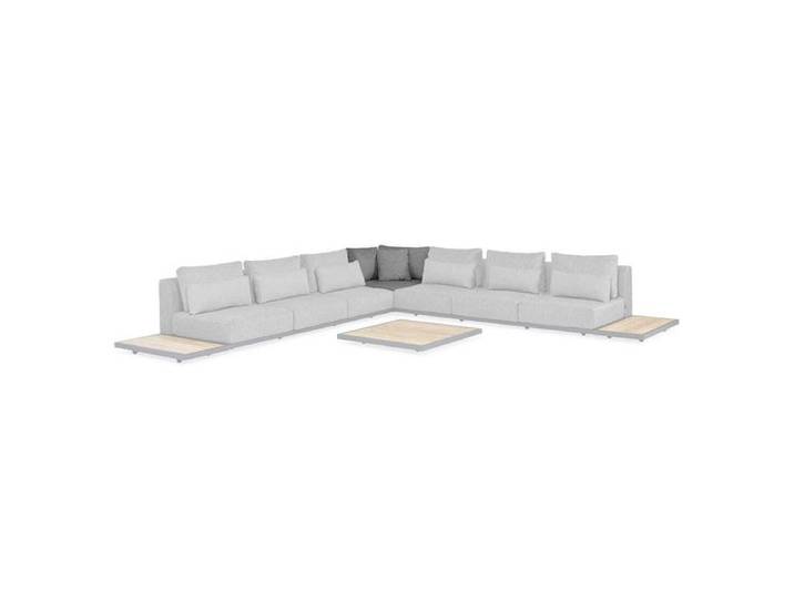 Suns Kota Eckmodul Aluminium/Polster Dunkelgrau