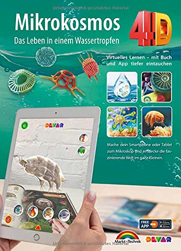 Markt+Technik Verlag GmbH - Mikrokosmos 4D - Bakterien - Natur - Das Leben in einem Wassertropfen mit APP entdecke die Welt im ganz Kleinen - Preis vom 11.10.2026 03:10:56 h