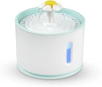 Inspired Finds Stainless Steel Smart Cat Water Fountain With Silent USB Pump blue