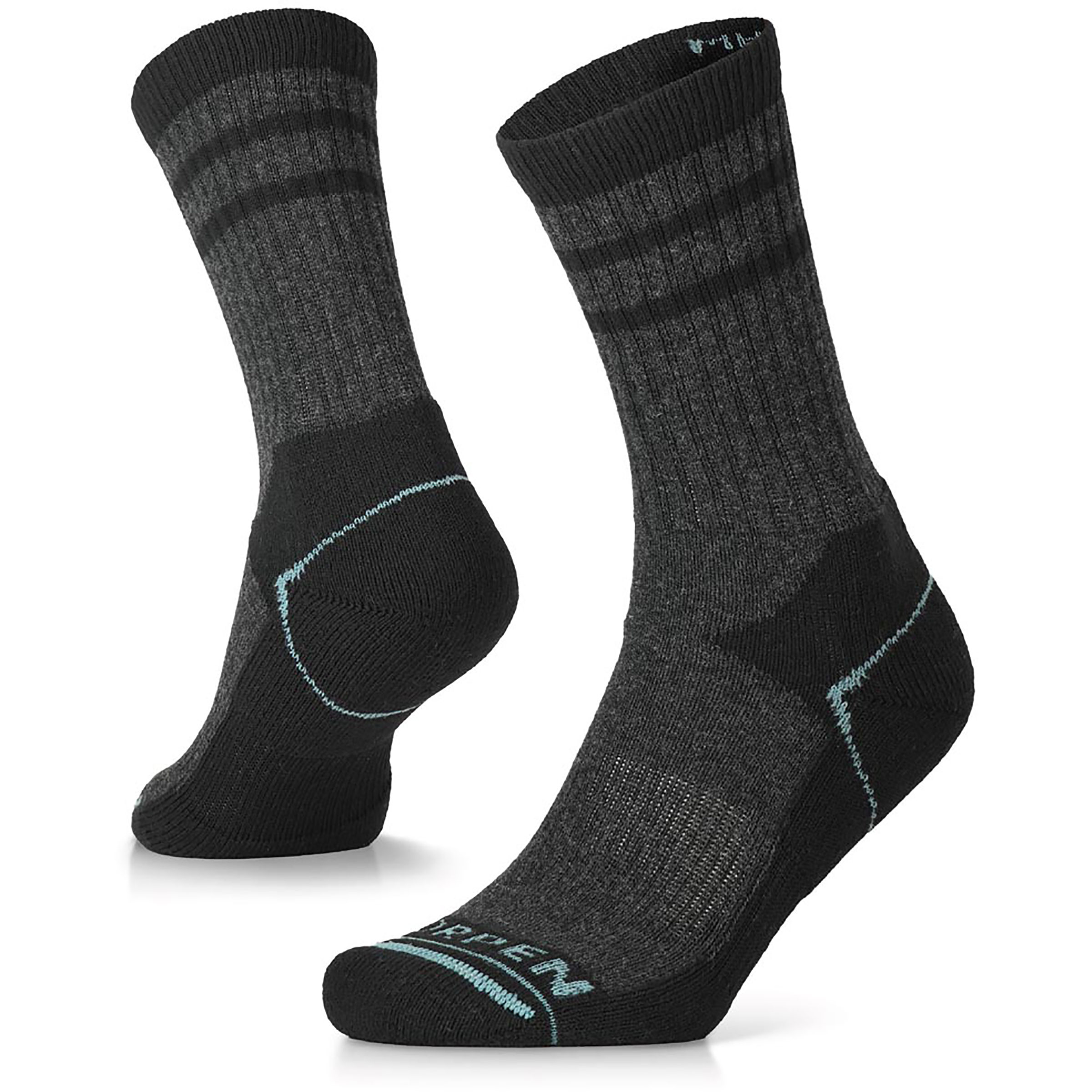 Lorpen Prrc Re Made Run Crew Laufsocken schwarz Größe 35 Laufen | Trailrunning Widerstandsfähig