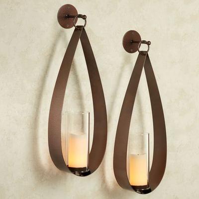 Touch Of Class Metal Pharos Wall Sconce Pair Antique Copper, Pair, Antique Copper