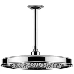 Gessi Venti20 Antikalk-Kopfbrause, D328mm, mit Gelenk und Deckenarm Sondermaß angeben 110-1900mm, Deckenmontage, 65155031, Farbe: Chrom