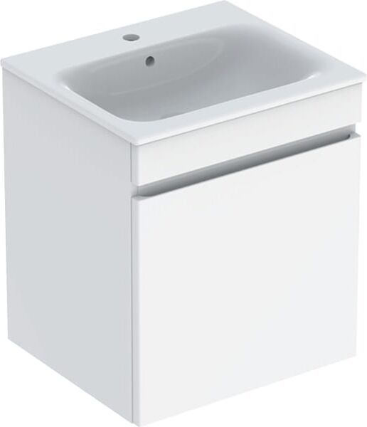 Geberit Renova Plan meuble lavabo 501914018 55x62,2x48cm, corps/façade blanc brillant, lavabo blanc /KeraTect