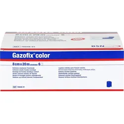Gazofix Color Kohäsive Fixierbinde Blau 20M X 8cm 6 ST