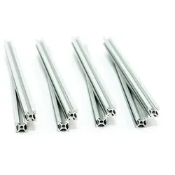 MakerBeam Aluminiumprofil, 10x10, klar eloxiert, silber - Länge: 200 mm - Stück: 8