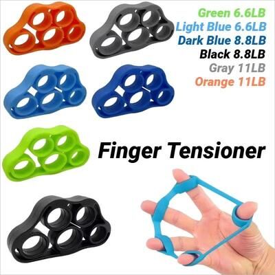 Uplifted Goods Silicone Five Finger Hand Exerciser dark Blue 8.8lb
