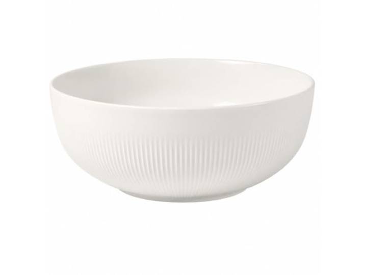 Villeroy & Boch – Afina Salat-/ Servierschüssel Klein Weiß, Spülmaschinenfest, Mikrowellensicher, Bowl, kleine Schüssel, Schale Stapelbar, Premium Porzellan