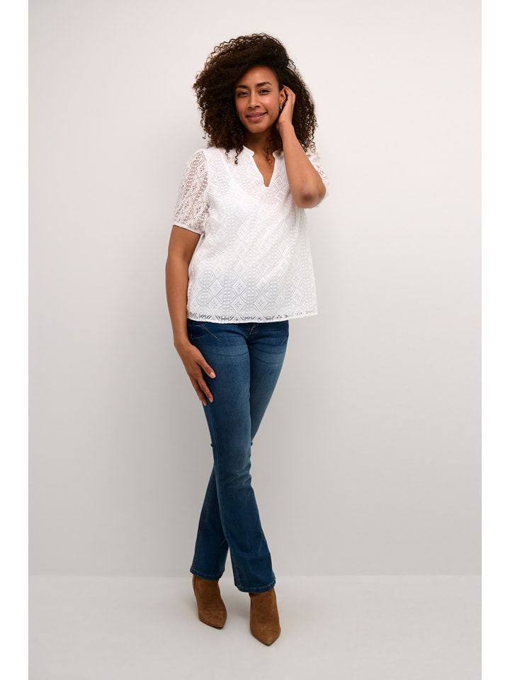 Kaffe Bluse in Weiß - 38