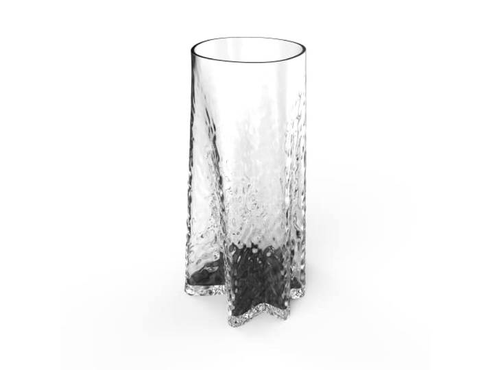 Cooee Design Gry Vase Tulipe en Verre Transparent 30 cm