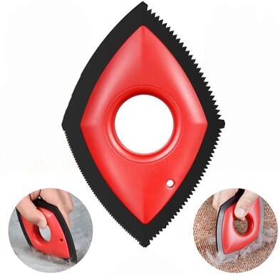 Uplift Picks Reusable Pet Hair Remover Brush For Couch Carpet And Car Cleaning red