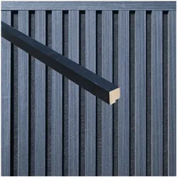 HOME DELUXE Abschlussleiste für Akustikpaneel ENDO Black Oak - 240 cm - Menge: 4