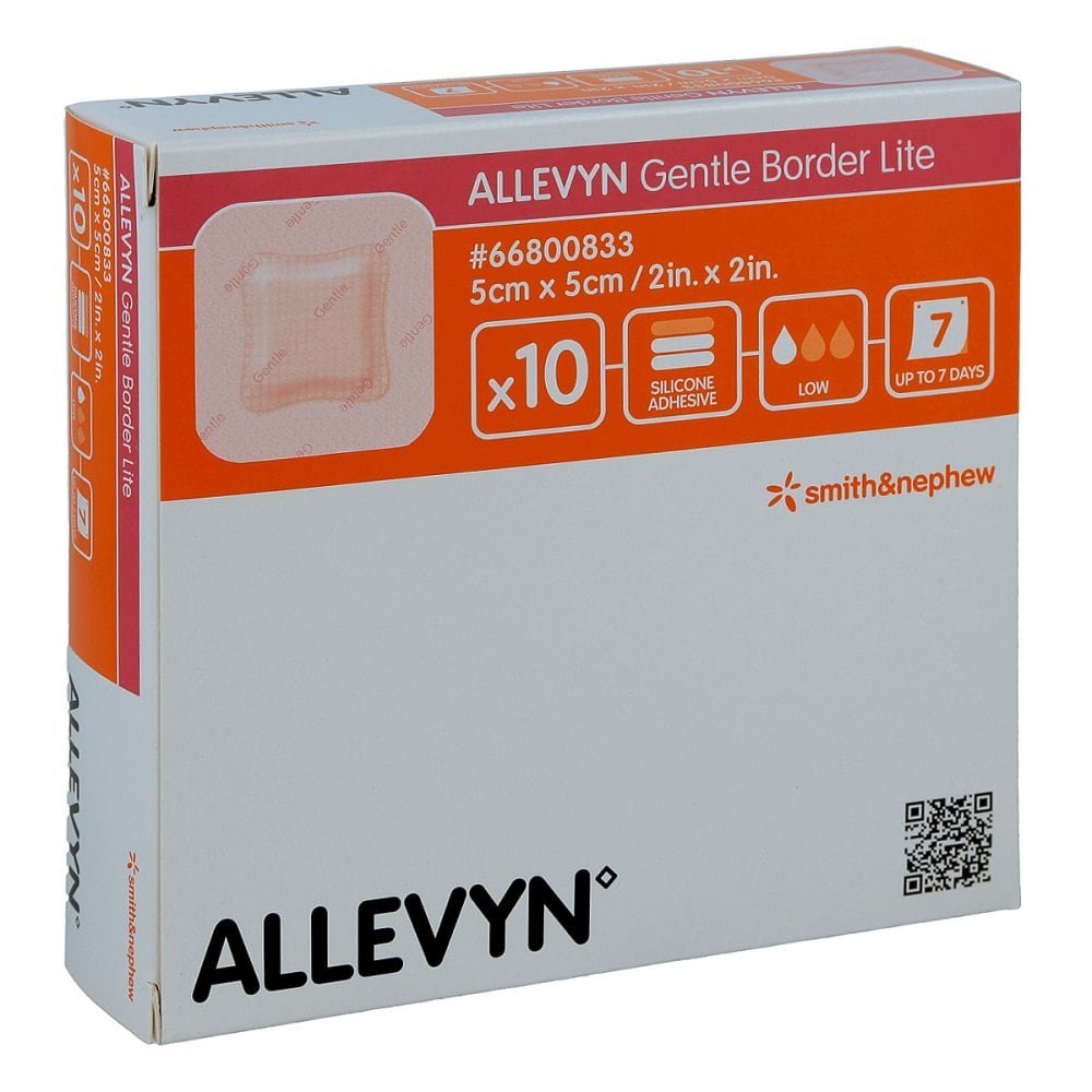 Smith & Nephew GmbH Allevyn Gentle Border Lite 5x5 cm Schaumverb. 09431196