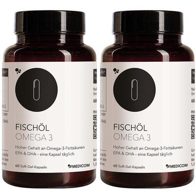 Fischöl Omega-3 Weichkapseln 2x 2x60 St
