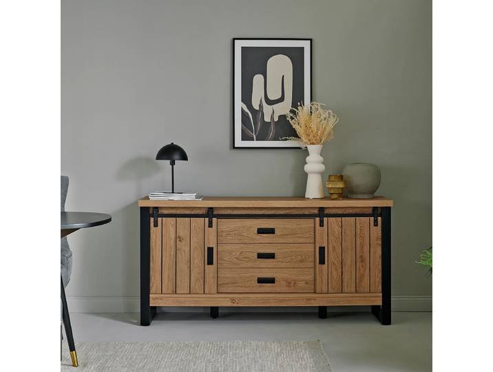 Sideboard Asidani 153 x 75 x 39cm Braun