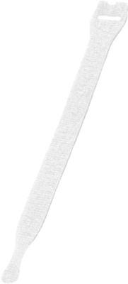 Kabel-Klettverschlüsse, weiß, 10 Stück