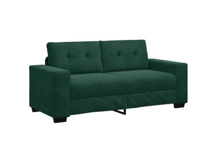 Makastle Zweisitzer Sofa Couch Dunkelgrün 180x77x82 cm Samt