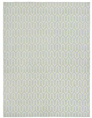 Dana Indoor/Outdoor Rug - Blue/Green, 8' x 10' - Ballard Designs