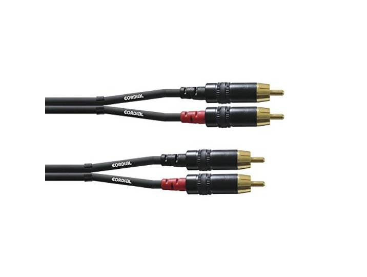 CORDIAL Kabel audio dubbele RCA 60 cm kabel AUDIO Essentials RCA