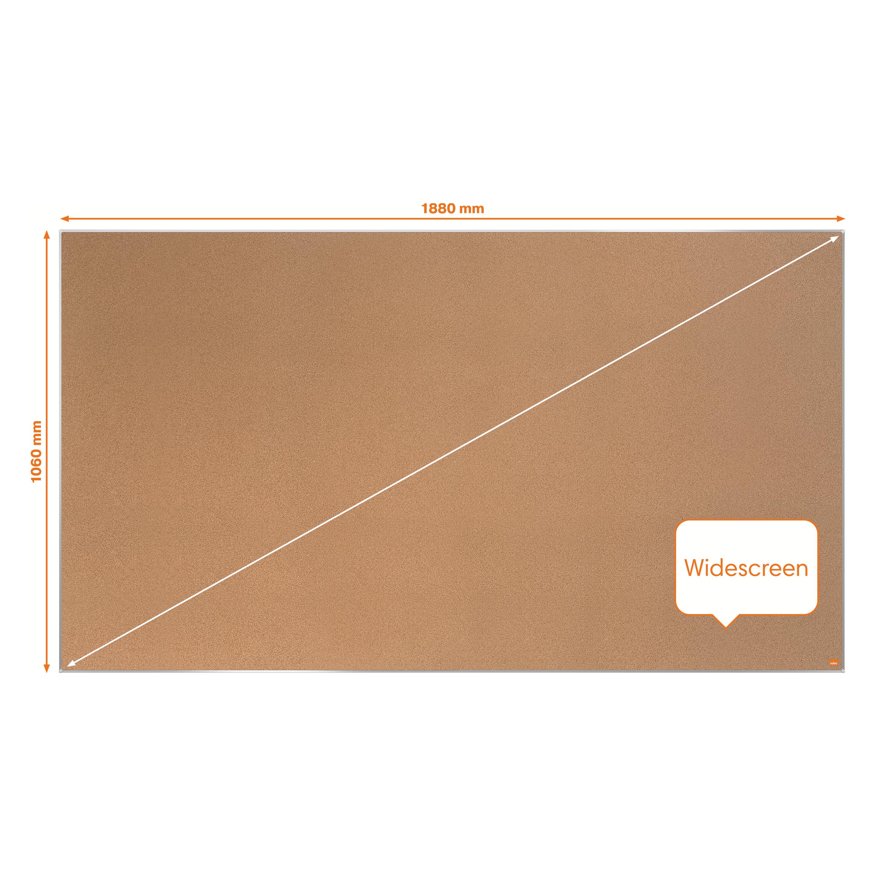 Nobo Korktafel Widescreen Impression Pro (Pinnwand, 106 x 188 cm) (1915418)
