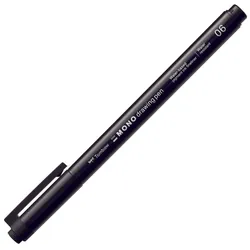 Tombow MONO drawing pen 06 Fineliner 0.5 mm Schwarz