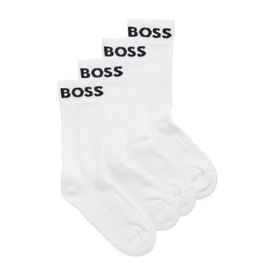 Sportsocken BOSS, Herren, Gr. 39-42, weiß, Baumwollmischung, Socken Sportsocken