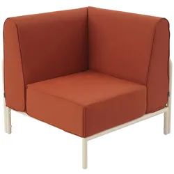 Oviala Business Ecksessel für modulare Gartenmöbel terrakottafarbener Stoff Oviala 80 x 80 x 78 cm