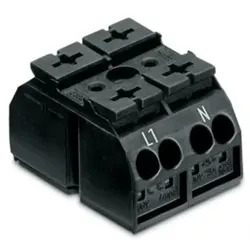 Wago 862-1552/999-950 4-Leiter-Geräteanschlussklemme,für Anwendungen Ex e II geeignet,ohne PE-Kontakt,schwarz 8621552999950  - 500 Stück
