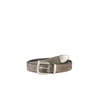 Ledergürtel LLOYD MEN’S BELTS "Lloyd Belts Herrengürtel 0398", Herren, Gr. 110, grau, Leder, Gürtel Ledergürtel