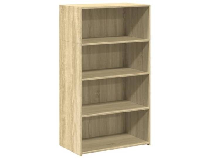 Highboard Sonoma-Eiche 70x41x124 cm Holzwerkstoff Klassisches Design, glatte Oberfläche, viel Stauraum, feuchtigkeitsbeständig, einfache Reinigung