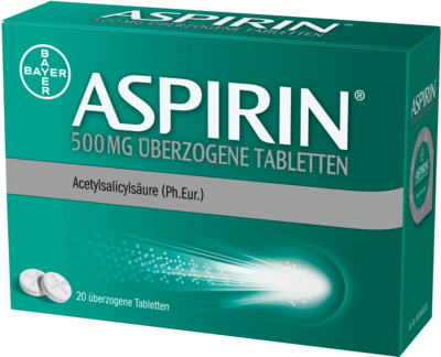 Bayer Vital GmbH ASPIRIN 500 mg überzogene Tabletten 20 St 10203603