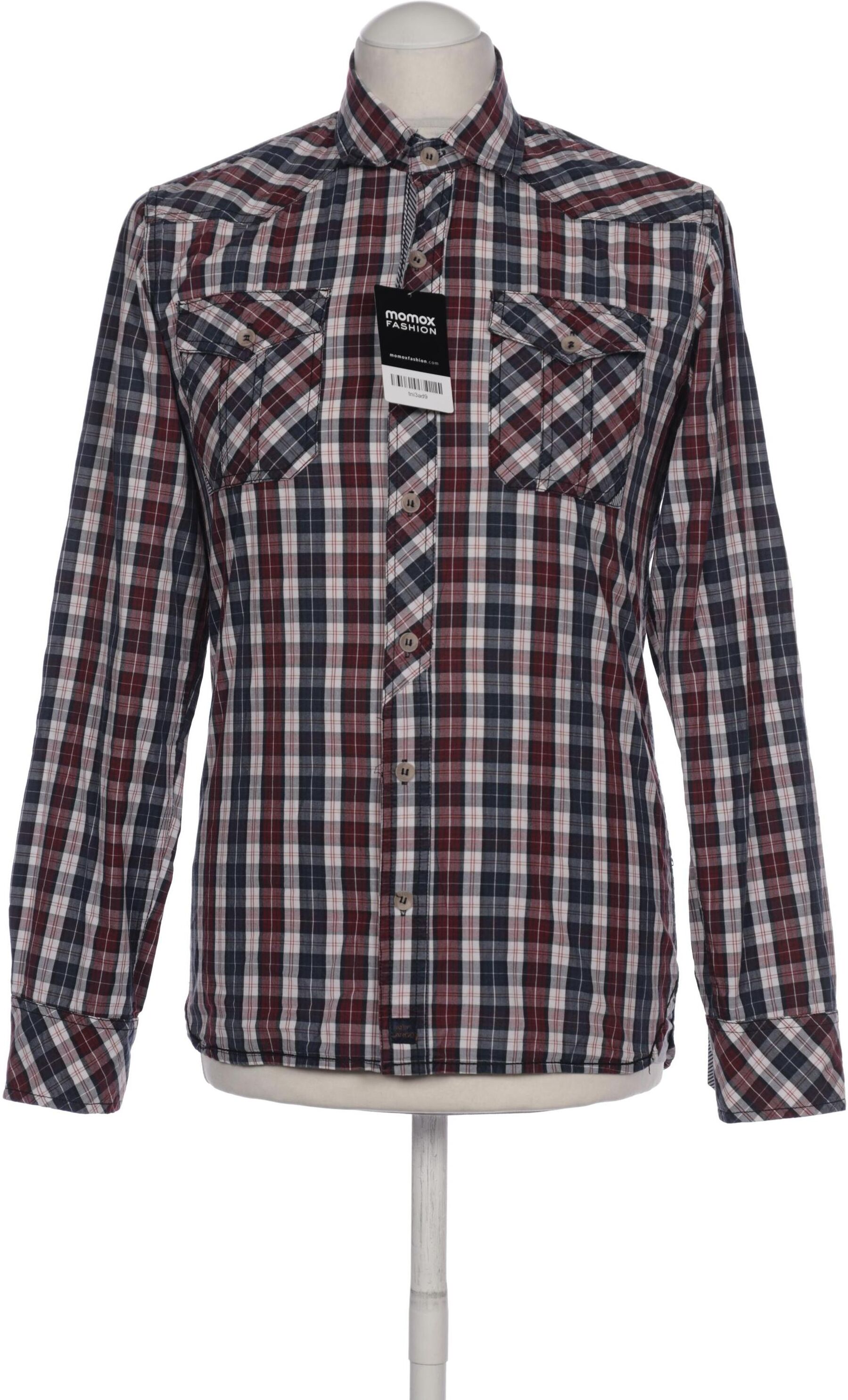 Key Largo Herren Hemd, Bordeaux, Gr. S, Baumwolle - Second Hand