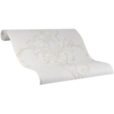 Vliestapete GLÖÖCKLER, beige, B:0,7m L:10,05m, Vlies, Tapeten, moderne Tapete für Wohnzimmer Schlafzimmer Küche