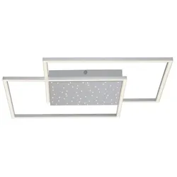 Paul Neuhaus LED-Deckenleuchte Yuki Alu, Eisen, Stahl & Metall Silber