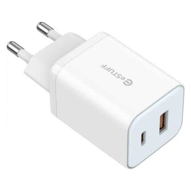 eSTUFF Home Charger 65W GaN - USB-C (65 W, 2 Ports) (ES635065-BULK-ITH)
