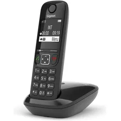 Gigaset AS690 DECT PHONE BLACK, Telefon, Schwarz