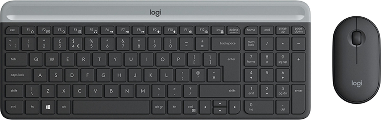 Logitech MK470 draadloze toetsenbord en muis set, grafietkleur
