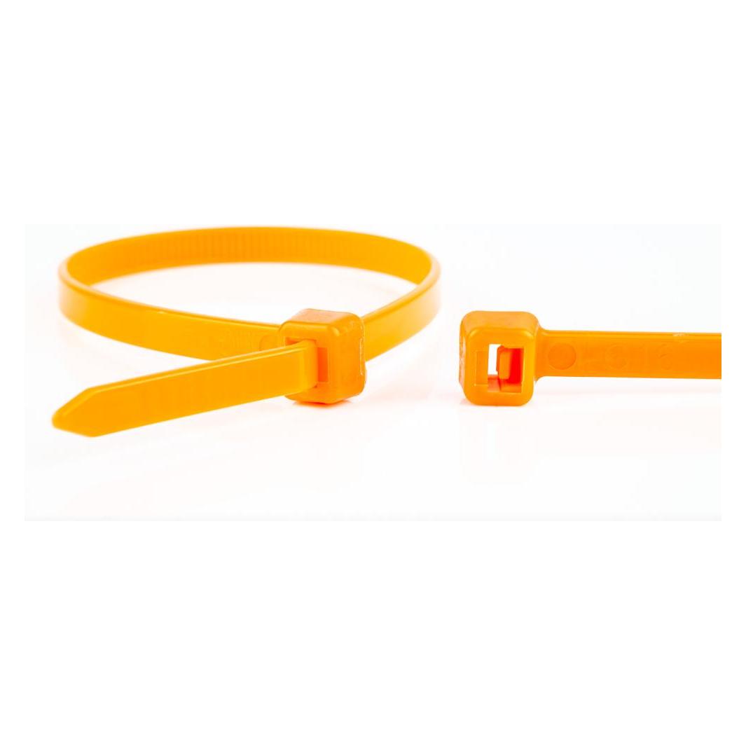 WKK Kabelbinder orange, 370x4,8mm, 100 Stück (370 mm, 100 Stk.) (110226371)
