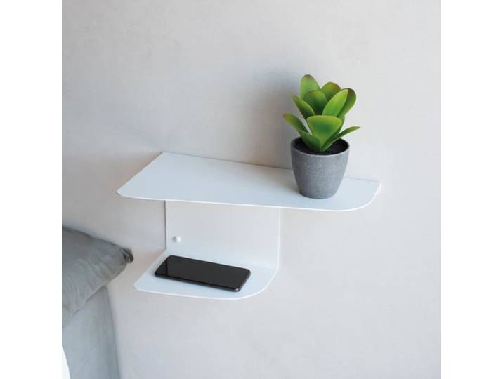 Table de Chevet Murale Flottante MILUKA 40 x 20 cm Lot de 2 Design Élégant
