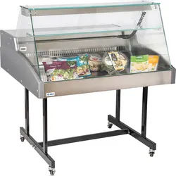 KBS Gastrotechnik Mehrzweckvitrine Super 750 mit geradem Glasaufbau