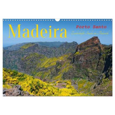 Madeira und Porto Santo (Wandkalender 2027 DIN A3 quer), CALVENDO Monatskalender