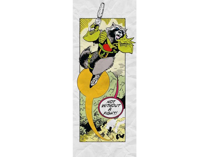 FOTOTAPETE GUARDIANS RETRO ROCKET RACCOON