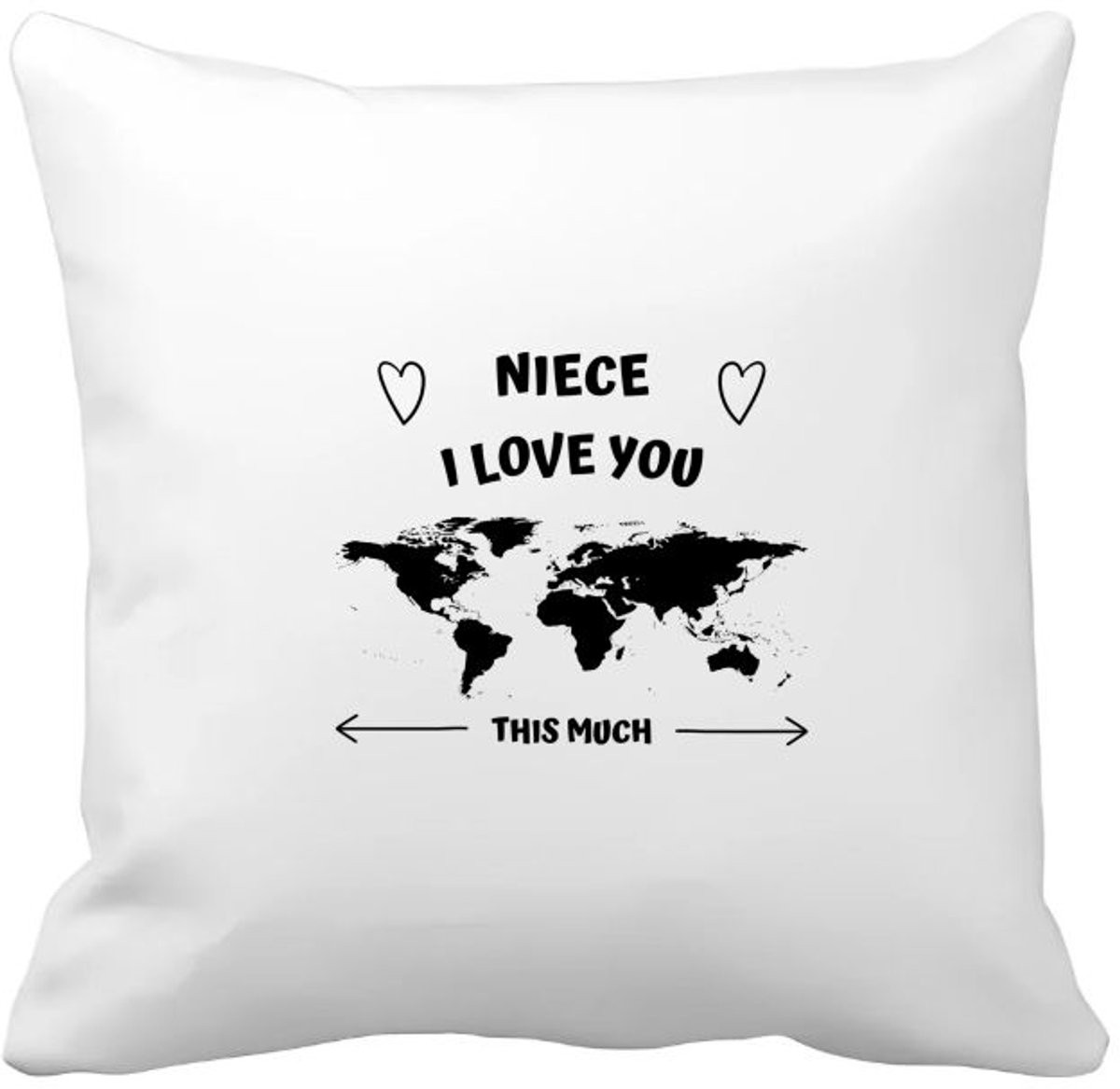 Akyol Kussenhoes Niece I Love You This Much - 40 x 40 cm