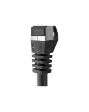 InLine Patchkabel Cat.6A S/FTP TPE flexibel grau 0,3m PIMF SFTP 0,3 m halogenfrei Kupferdraht (74833)