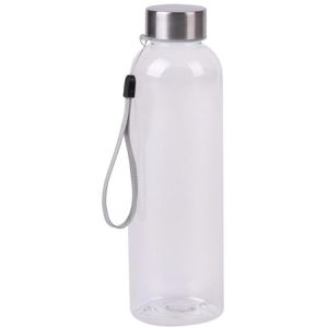 Böttcher-AG Trinkflasche, aus Kunststoff, transparent, mit Schraubverschluss, 500 ml