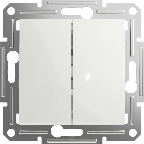 Schneider Electric Doppeltaster Asfora Weiß (RAL 9003) EPH1170121D 1St.