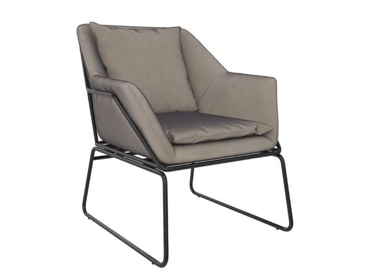 Avery-fauteuils En Velours Gris