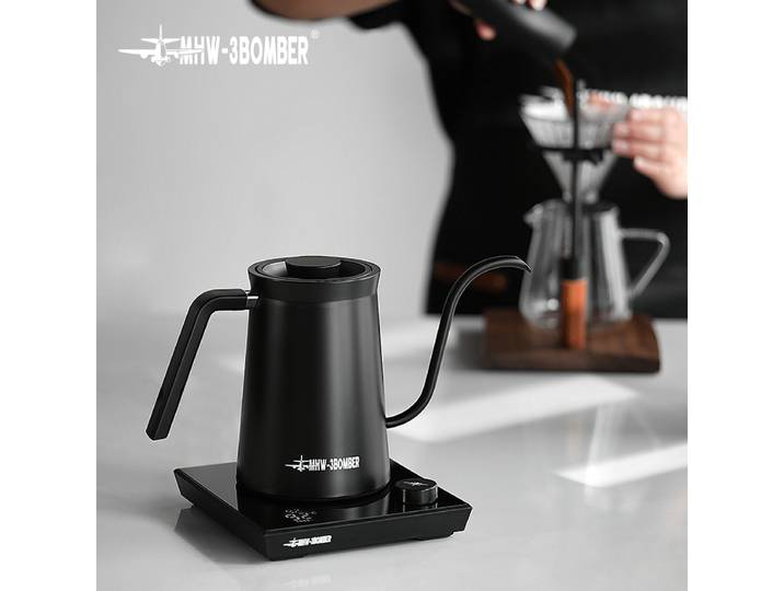Bouilloire à café électrique intelligente MHW-3BOMBER, contrôle de la température de la fierté, bouilloires à col de cygne verser sur le café, accessoires Barista à la maison