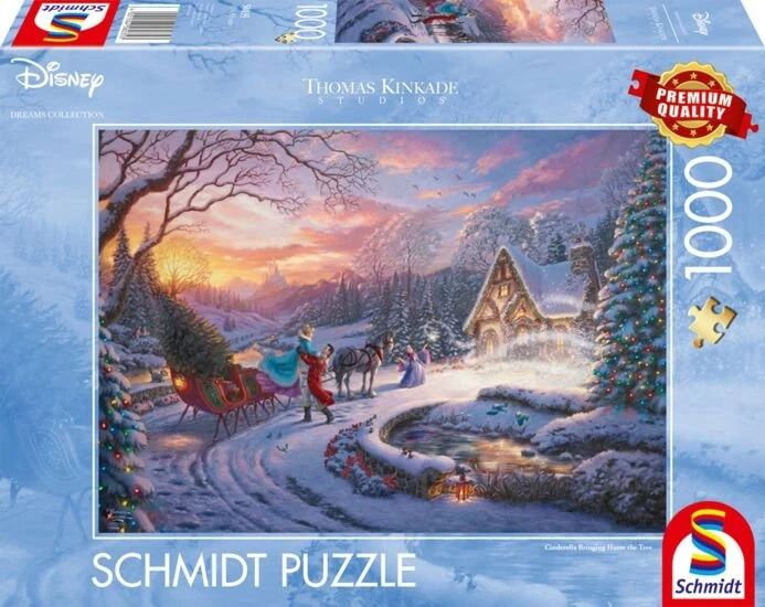 Schmidt Spiele Thomas Kinkade Studios: Disney Dreams Collection - Cinderella Bringing Home the Tree (1000 Teile)