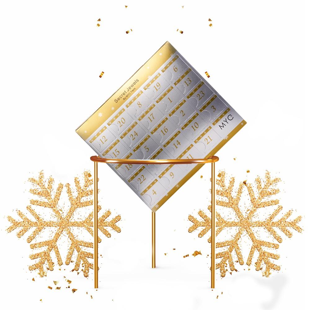 Adventskalender 24 verrassingsjuwelen - Goud en Kristal